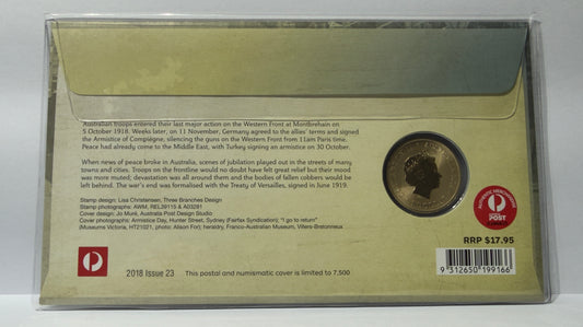 2018 $1 Centenary of WW1 - Welcome Home PNC