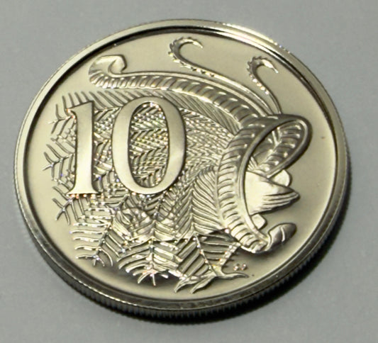 1977 10 Cent Proof Coin - Ten Cent Proof - comes in 2x2