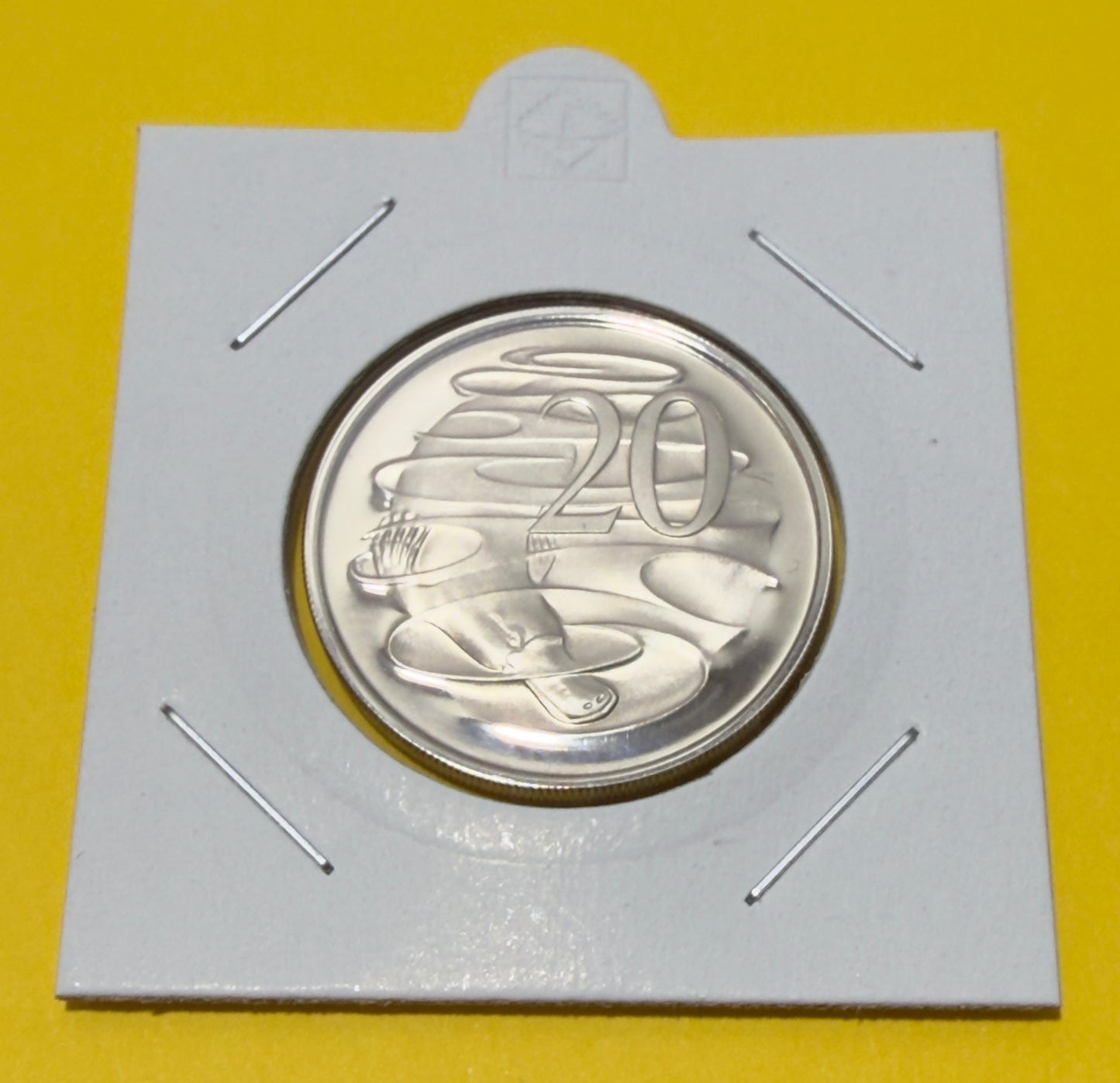 1977 20 Cent Proof Coin - Twenty Cent Proof - comes in 2x2