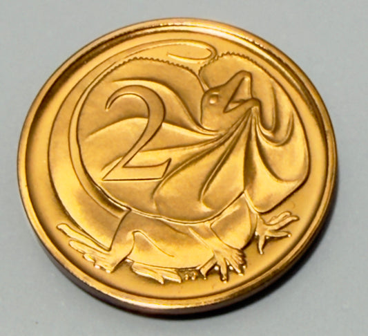 1977 2 Cent Proof Coin - Two Cent Proof - comes in 2x2