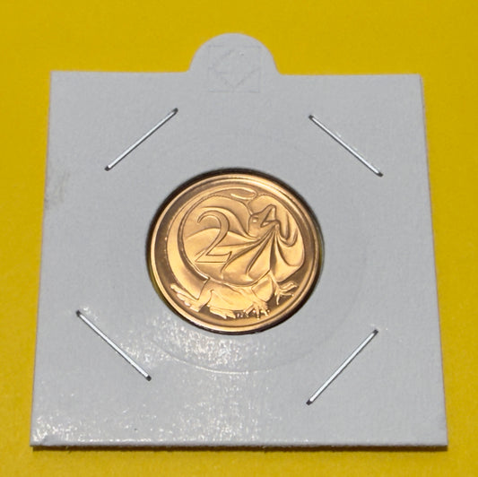 1977 2 Cent Proof Coin - Two Cent Proof - comes in 2x2