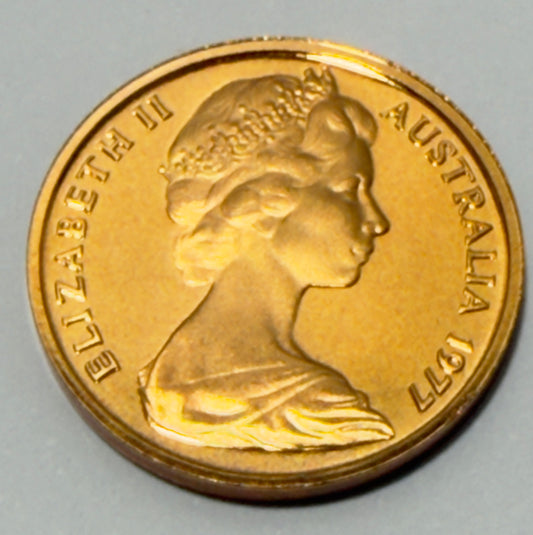 1977 1 Cent Proof Coin - One Cent Proof - comes in 2x2
