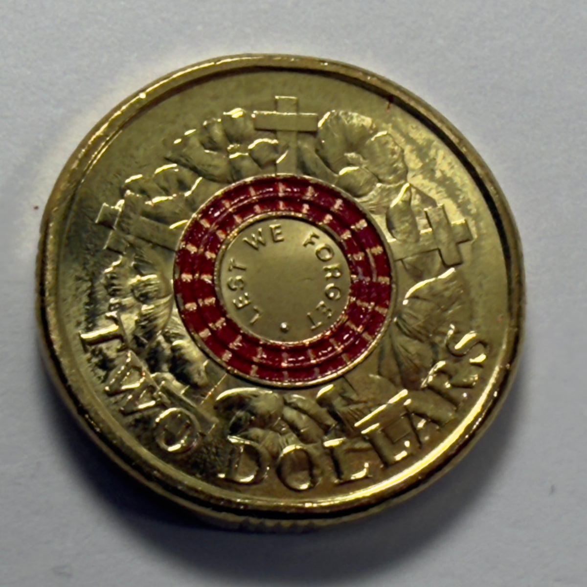 2023 $2 Coin - Lest We Forget- Uncirculated   - LWF Red War Graves - in 2x2