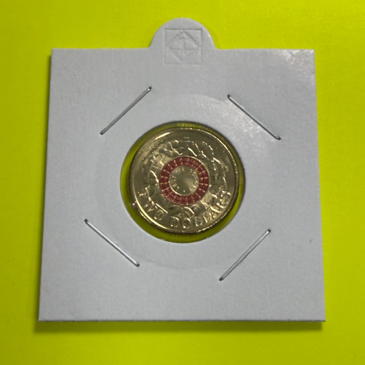 2023 $2 Coin - Lest We Forget- Uncirculated   - LWF Red War Graves - in 2x2