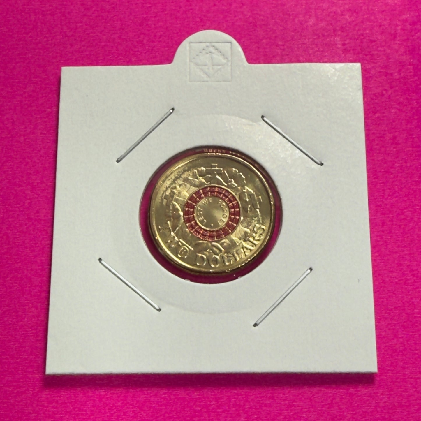 2023 $2 Coin - Lest We Forget- Uncirculated   - LWF Red War Graves - in 2x2