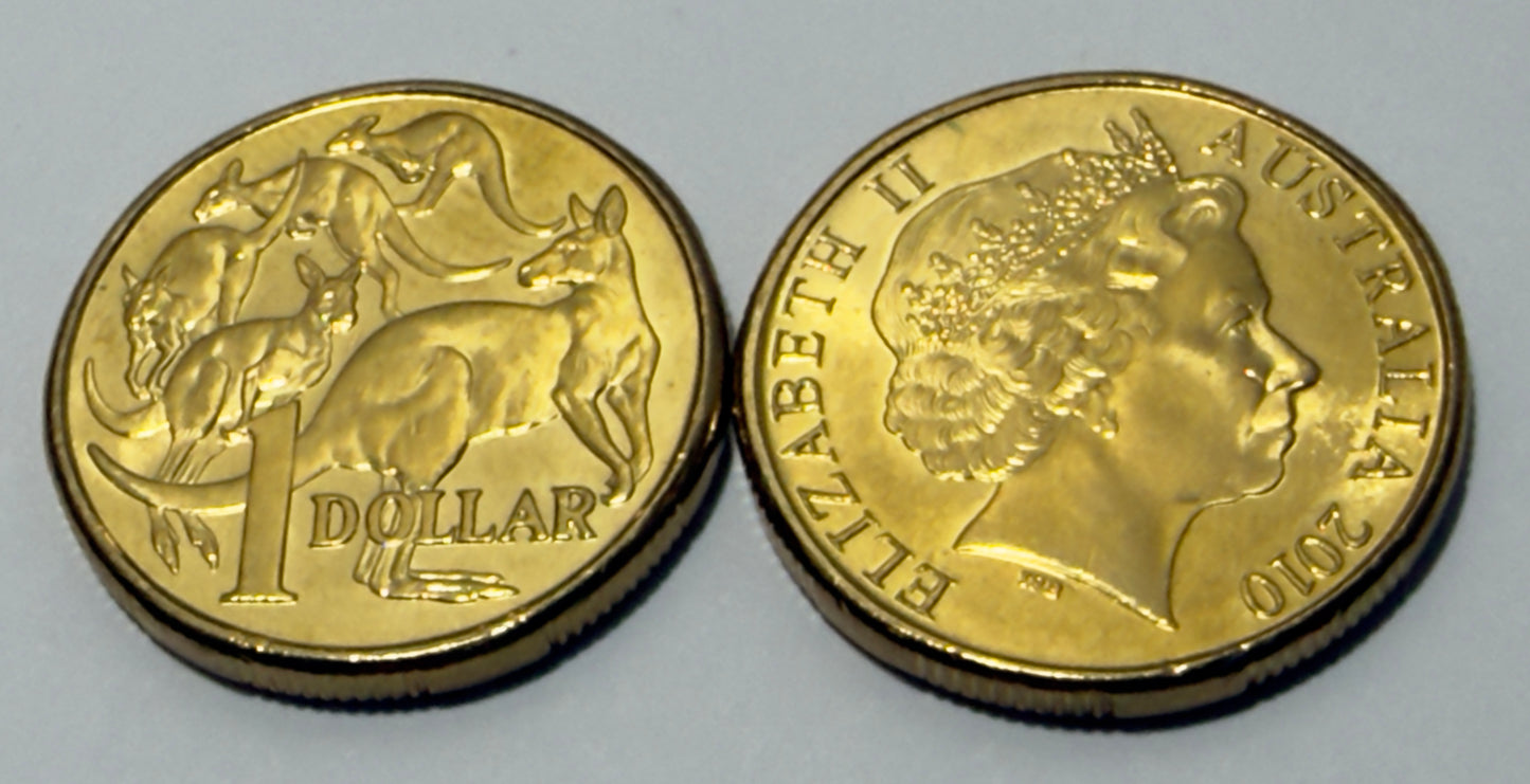 2010 $1 Coin - Uncirculated - Mob of Roos - comes in 2x2
