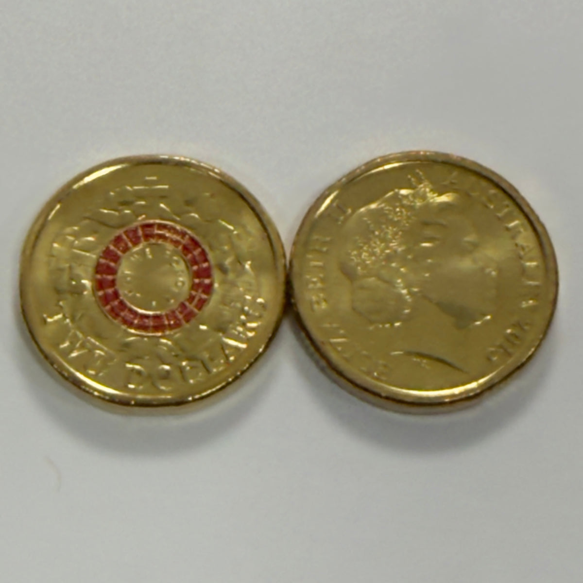 2015 $2 Coin - Lest We Forget- Uncirculated   - LWF Red War Graves - in 2x2