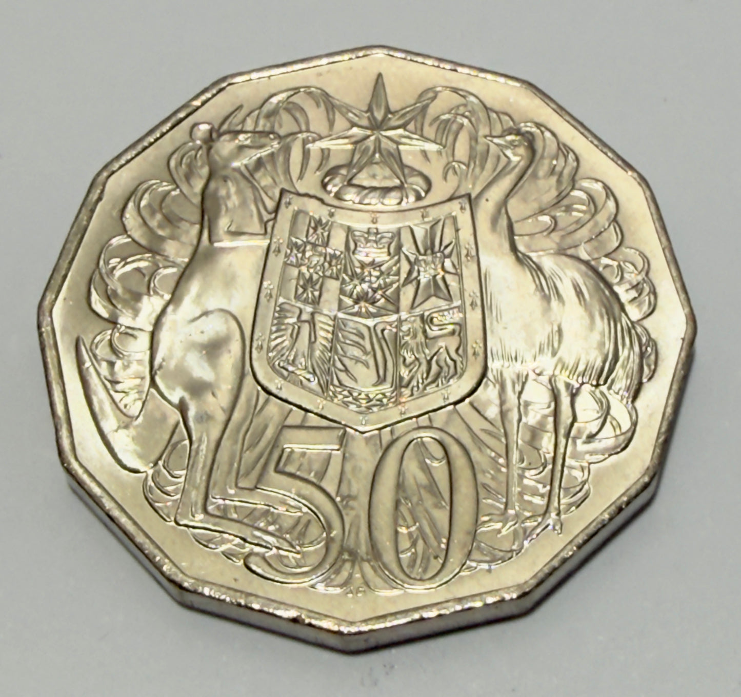 2018 50 Cent Coin - Uncirculated - Coat Of Arms - Comes In 2x2