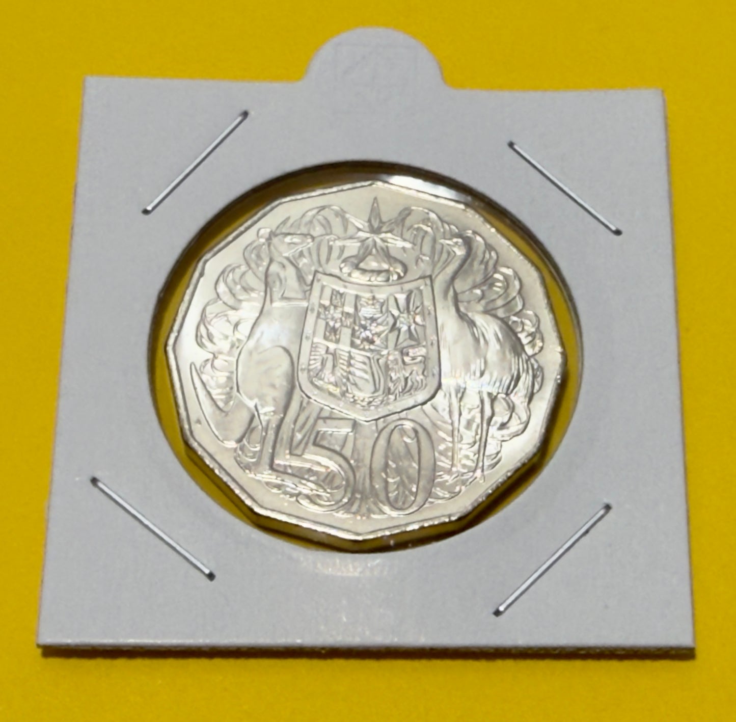 2018 50 Cent Coin - Uncirculated - Coat Of Arms - Comes In 2x2
