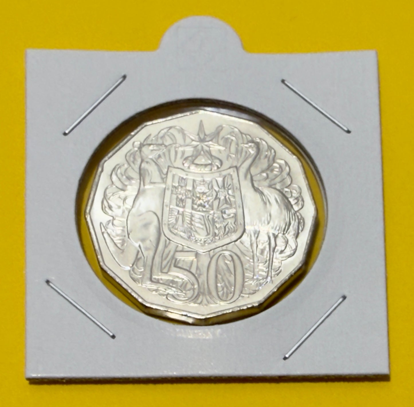 2018 50 Cent Coin - Uncirculated - Coat Of Arms - Comes In 2x2