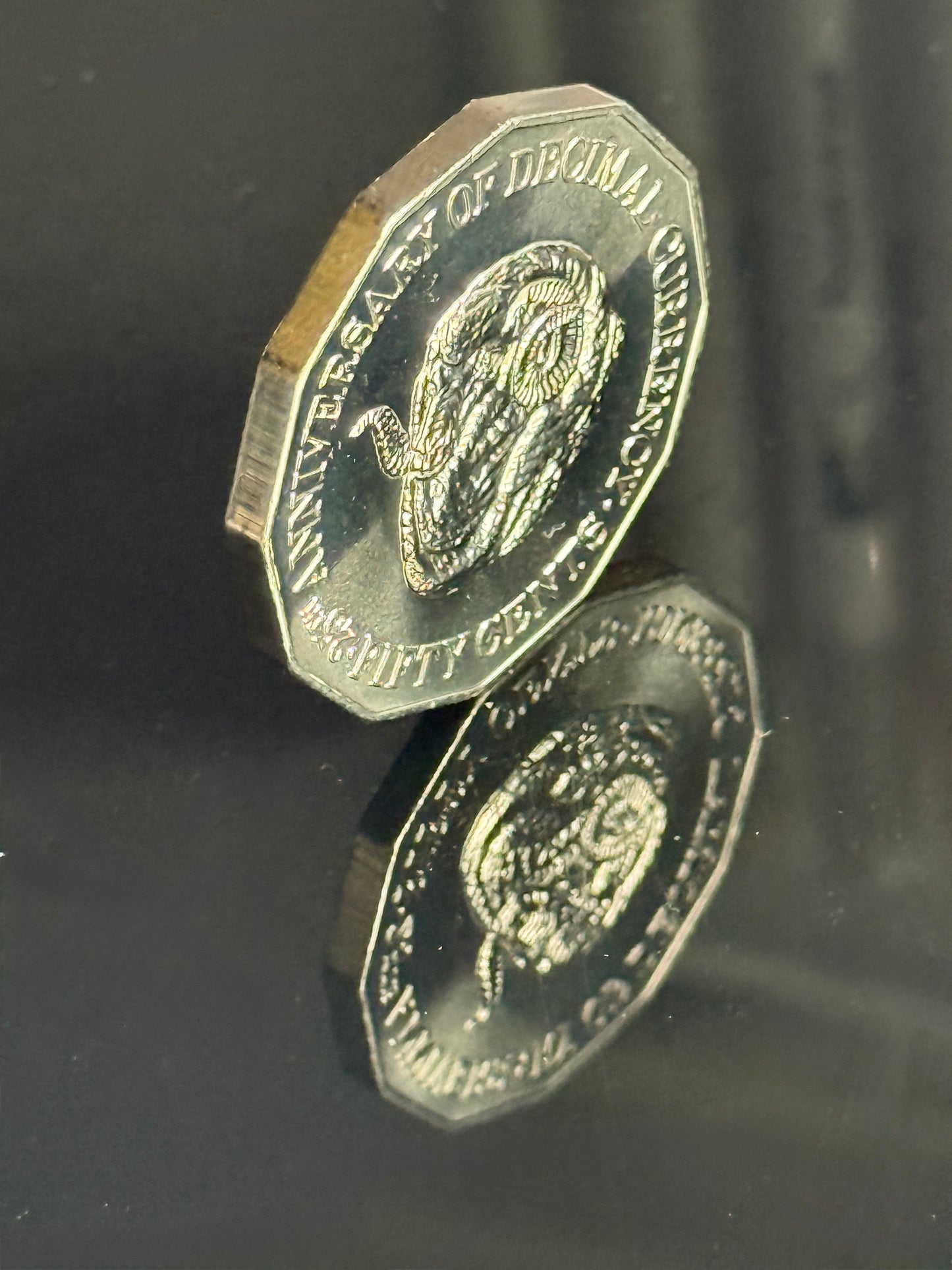 1991 50 Cent Coin - Rams Head - Uncirculated - comes in 2x2