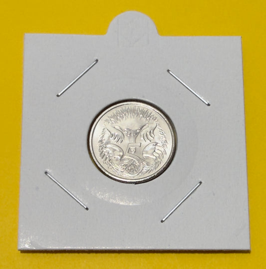 2018 5 Cent Coin - Uncirculated 5c - Five Cent Coin - comes in 2x2