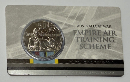 2015 50c Australia At War 50 Cent coin - Empire Air Training Scheme