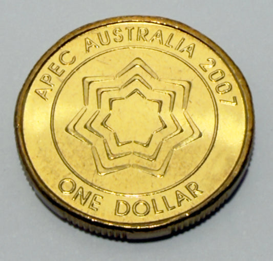 2007 $1 Coin - APEC - Uncirculated - ex RAM roll - comes in 2x2