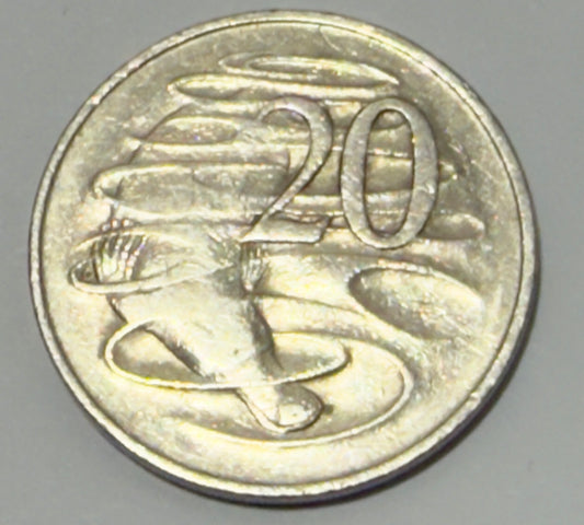 1966 20 Cent Wavy Baseline 2 - Rare Coin - IMO Will Grade VF30