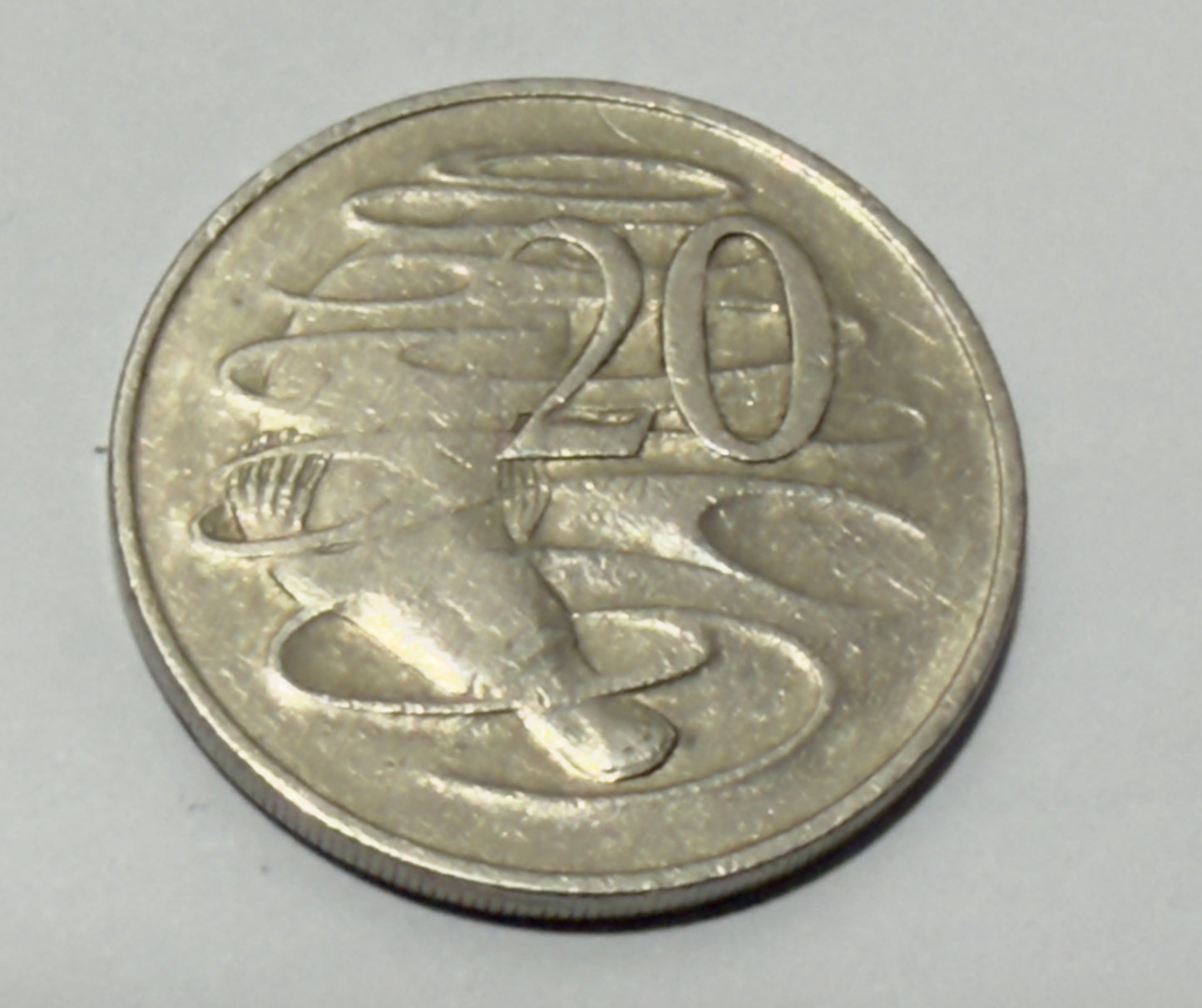 1966 20 Cent Wavy Baseline 2 - Rare Coin - IMO Will Grade VF30