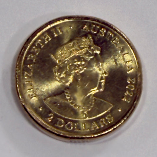 2022 $2 Socceroos Coloured Coin - Uncirculated - 100 Year Centenary in 2x2