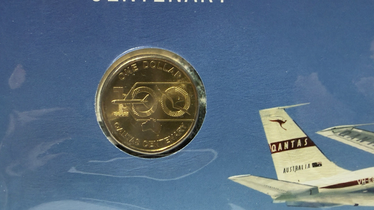2020 $1 QANTAS Centenary PNC - Limited to 6500 Issued - Uncirculated