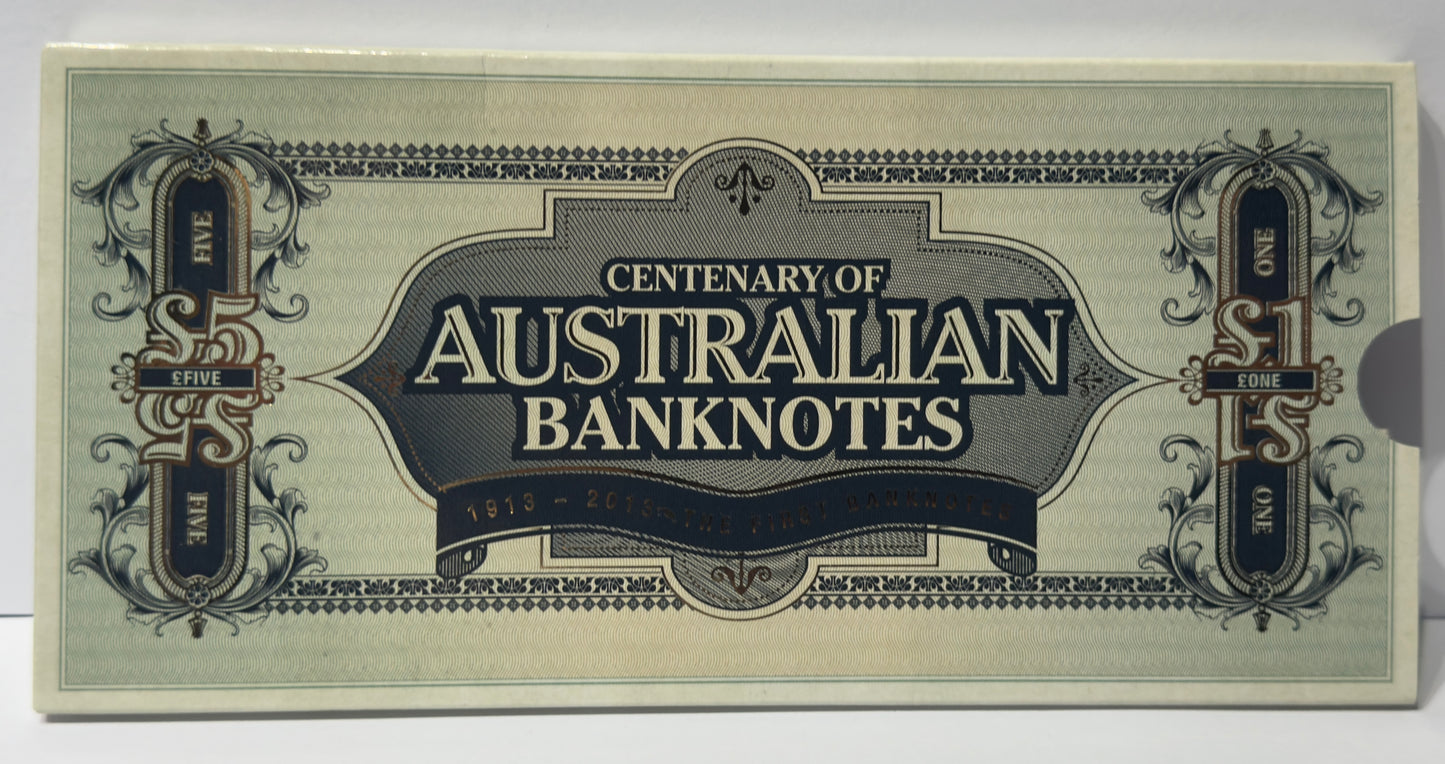 2013 Centenary of Australian Banknotes 3 Coin UNC Set (2 x 20c & 1 x 50c)