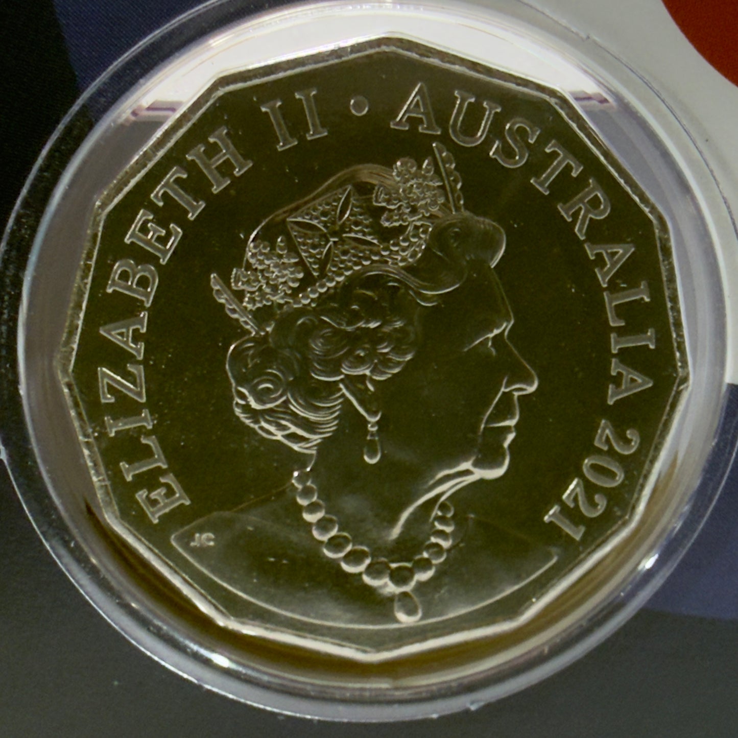 2021 50 Cent Coloured Coin - Royal Aircraft Factory S.E.5A - Uncirculated