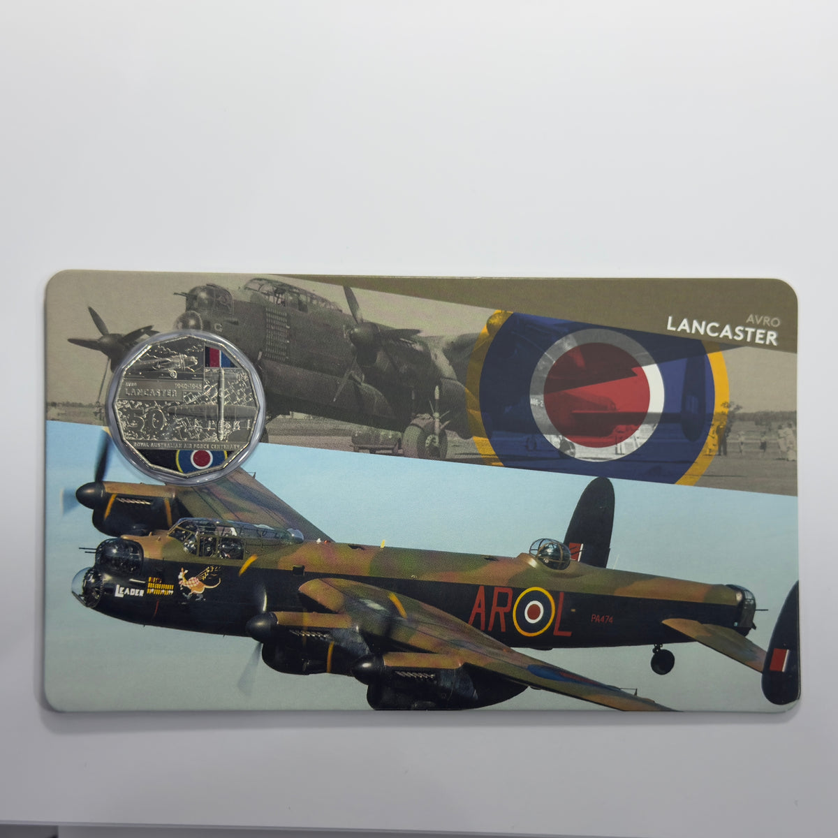 2021 50 Cent Coloured Coin - AVRO Lancaster - Uncirculated 50c