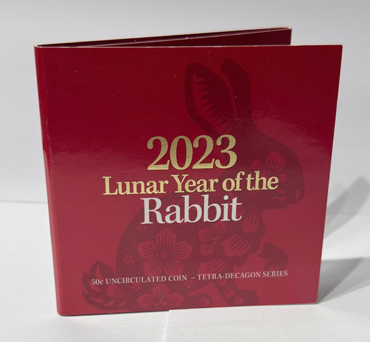 2023 50c Lunar Year of the Rabbit - Uncirculated Tetra-Decagon Series