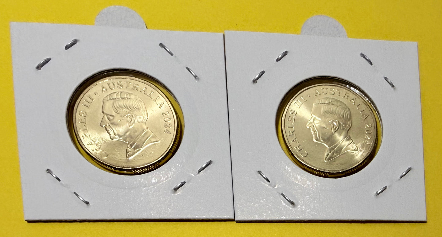 2024 Bluey BUCKS $1 Pair Uncirculated Bluey & Bingo in 2x2s