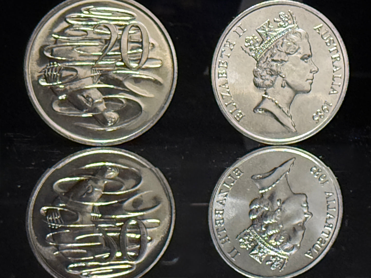 1985 20 Cent Coin - Uncirculated -  Ex Mint Set Coin  - Comes In 2x2