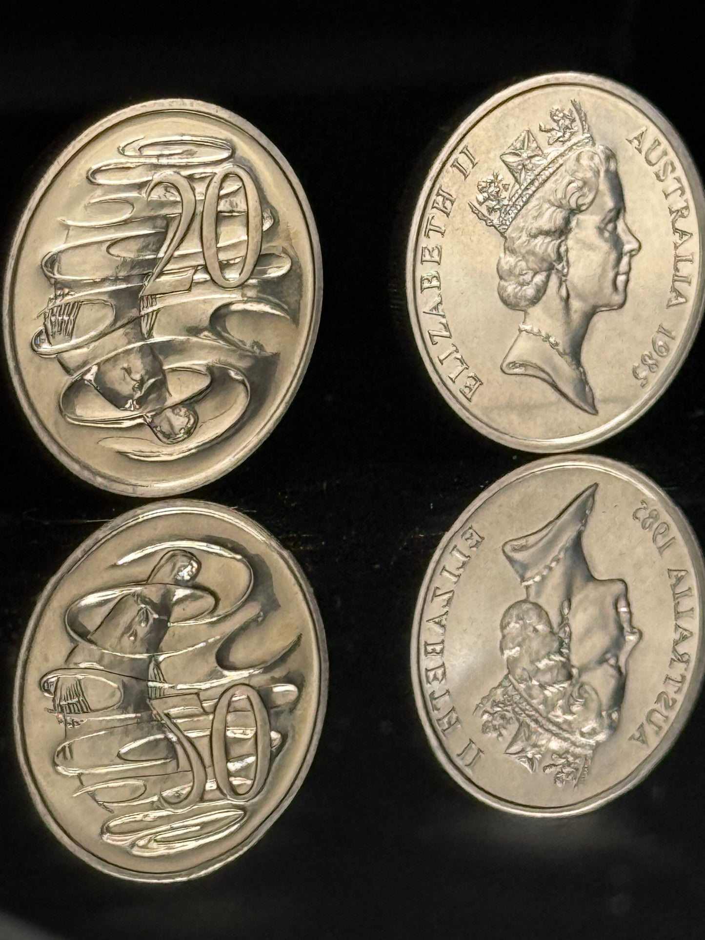 1985 20 Cent Coin - Uncirculated -  Ex Mint Set Coin  - Comes In 2x2