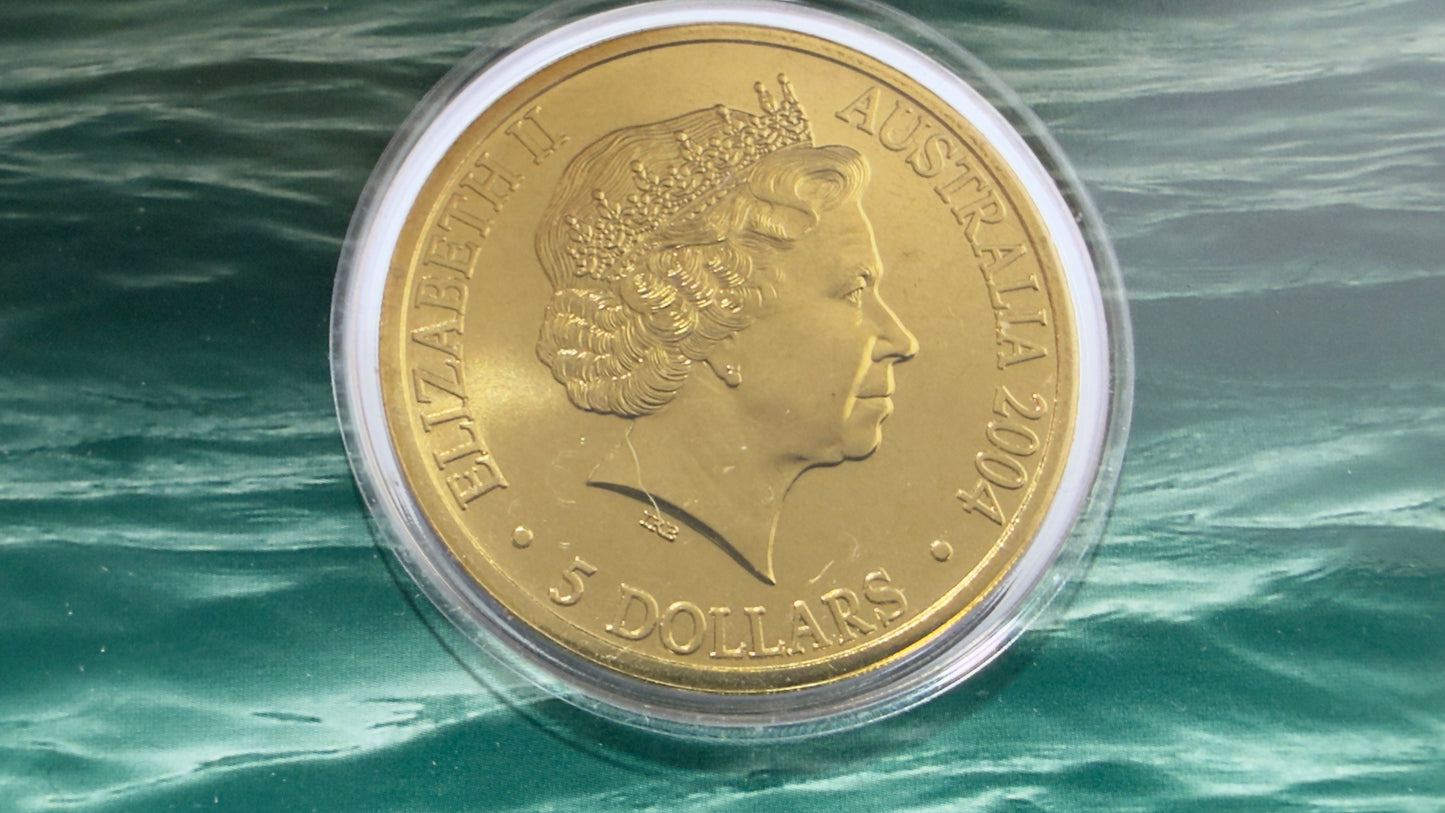 2004 $5 Uncirculated Coin - Bicentenary of Tasmania