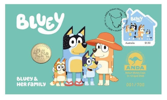 2026 ANDA Money EXPO - Hobart TAS - $1 Bluey Buck The Heelers PNC PRE ORDER