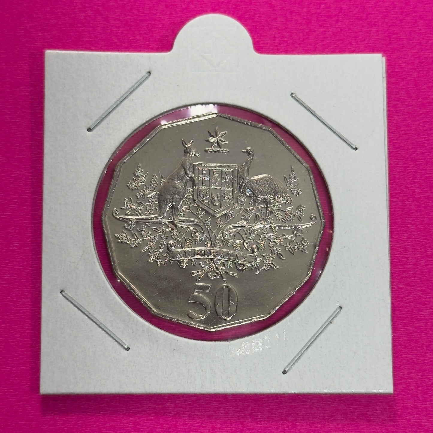 2001 50 Cent Coin - Centenary of Federation - Uncirculated - comes in 2x2