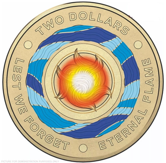 2018 $2 Coin - Uncirculated - Eternal Flame - Lest We Forget - Comes In 2x2 - New Age Numismatics