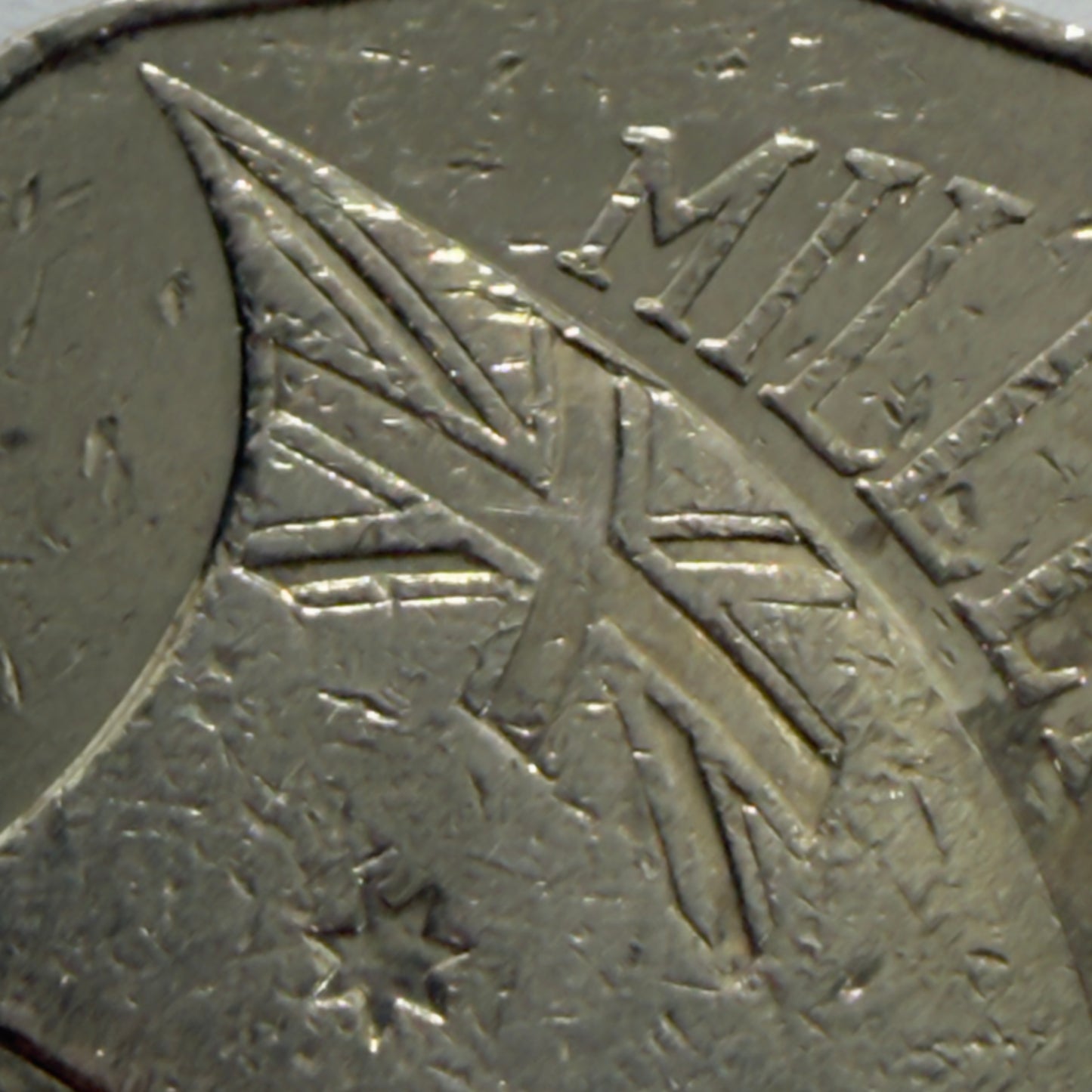 2000 50 Cent Coin - INCUSED Millennium Year - comes in 2x2 - #1