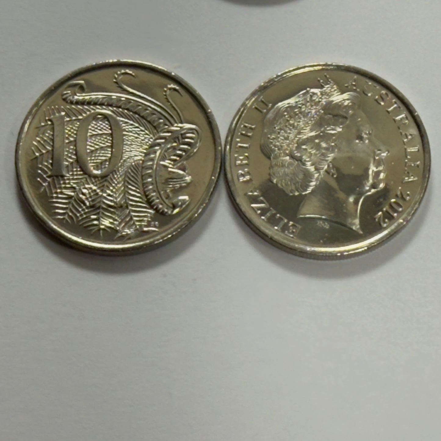 2012 10 Cent Coin - Uncirculated - comes in 2x2