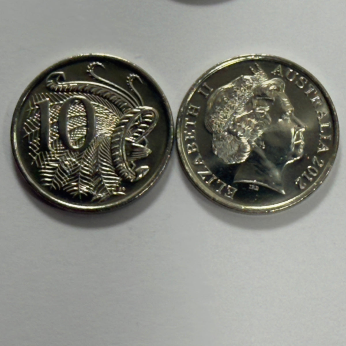 2012 10 Cent Coin - Uncirculated - comes in 2x2