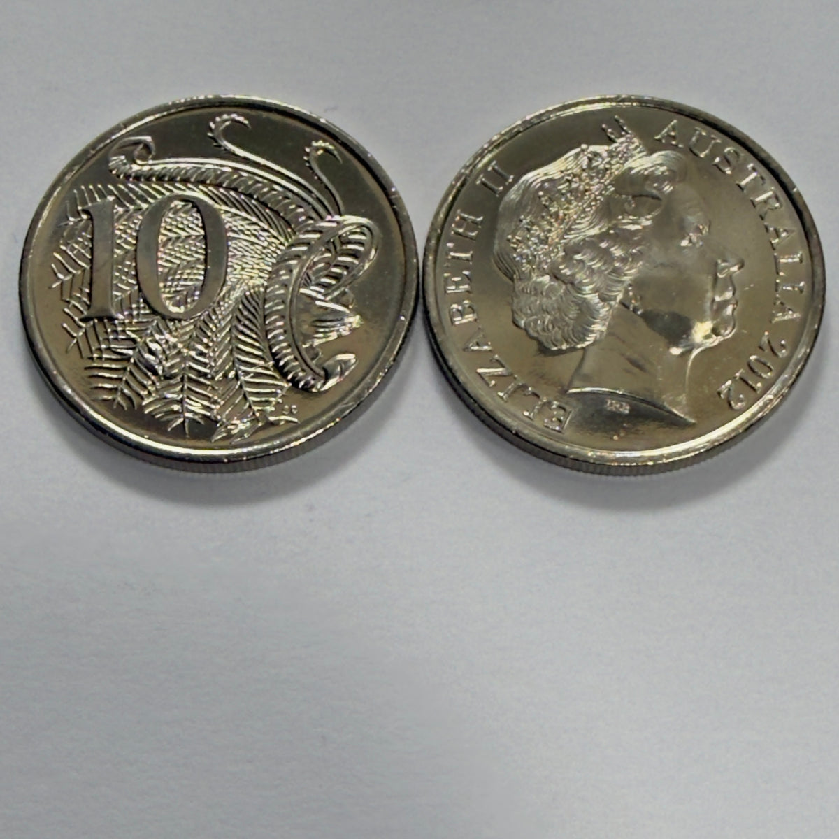 2012 10 Cent Coin - Uncirculated - comes in 2x2