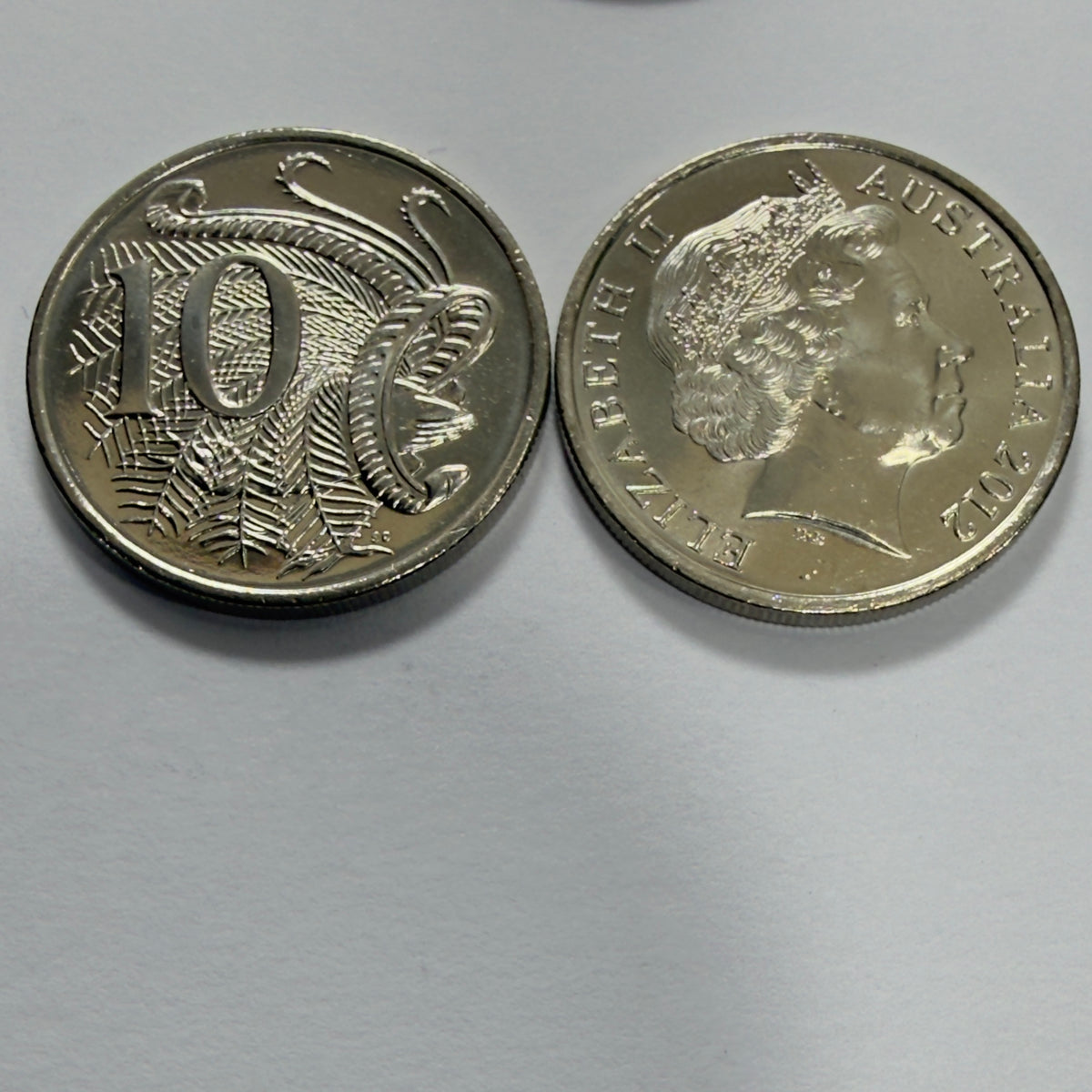 2012 10 Cent Coin - Uncirculated - comes in 2x2