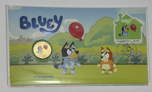 2024 Bluey Coloured $1 Impressions PNC # 1072/3000