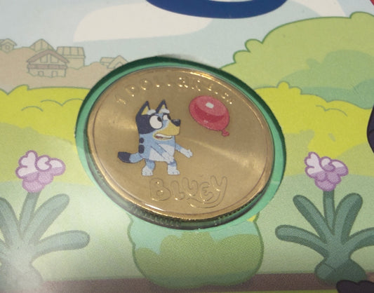2024 Bluey Coloured $1 Impressions PNC # 1072/3000