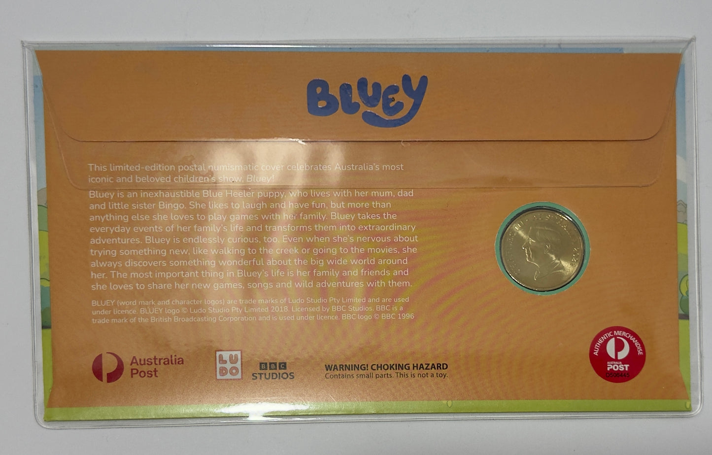 2024 Bluey Coloured $1 Impressions PNC # 1072/3000
