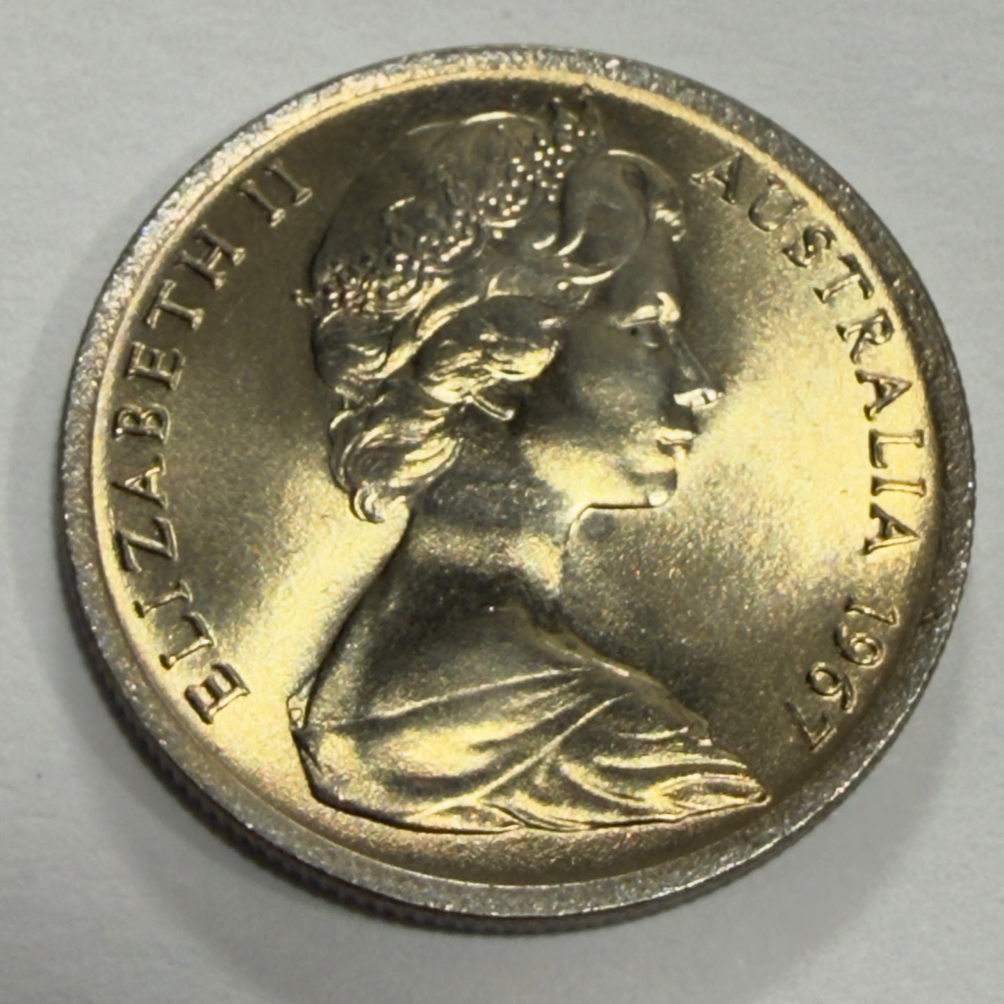 1967 5 Cent Coin - Uncirculated - Echidna Five Cent 5c - comes in 2x2