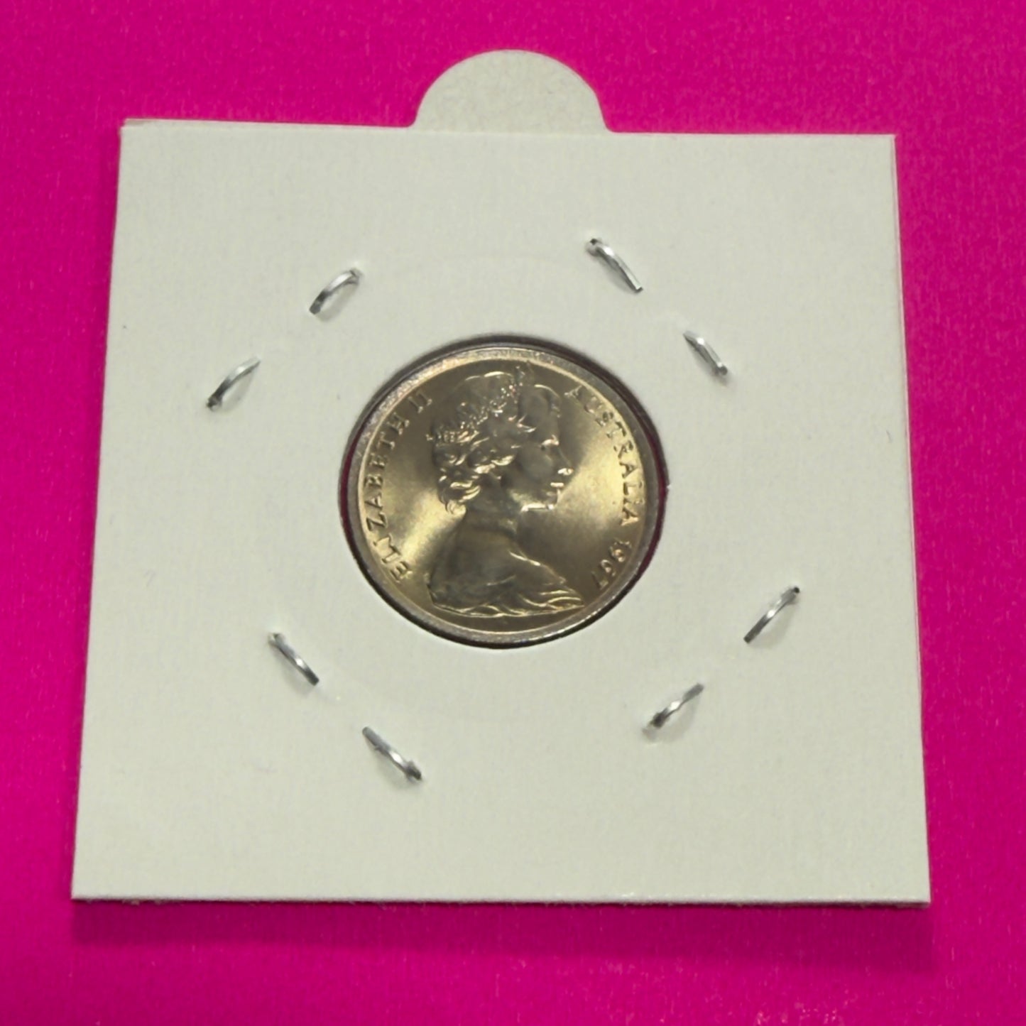 1967 5 Cent Coin - Uncirculated - Echidna Five Cent 5c - comes in 2x2