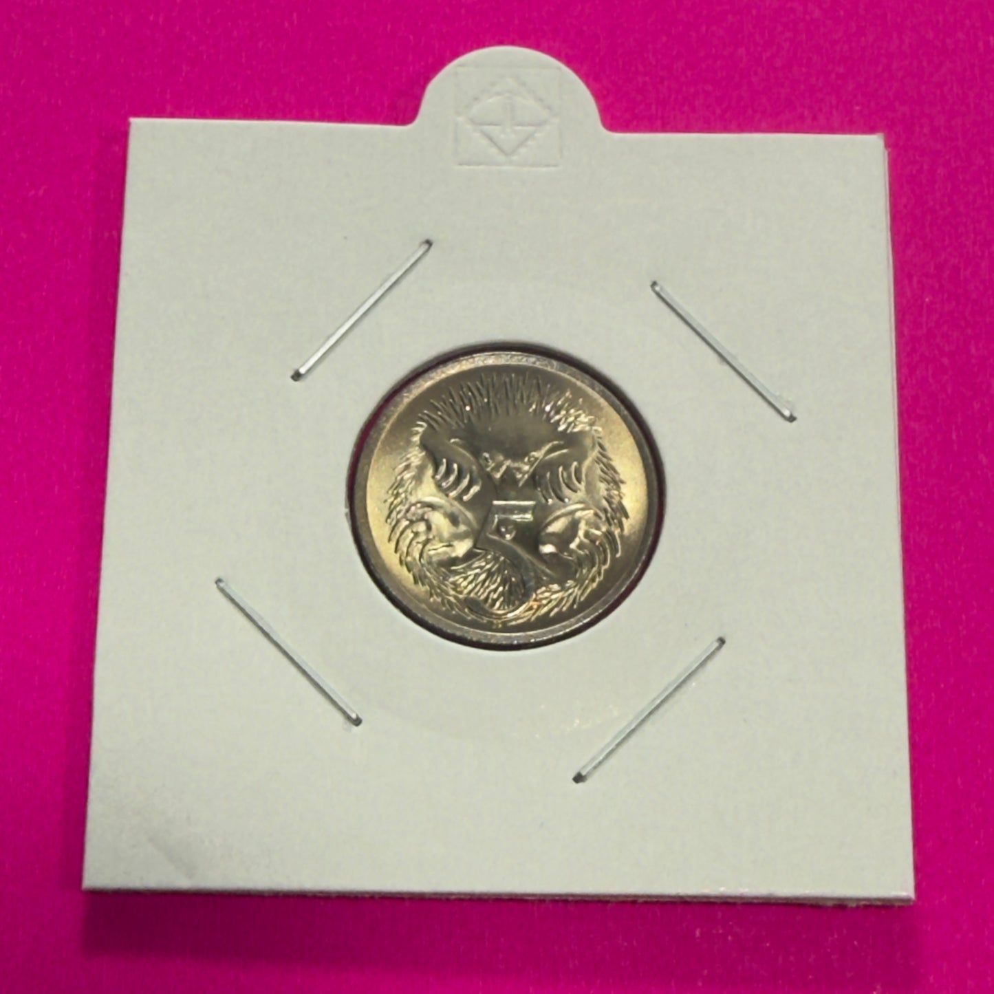 1967 5 Cent Coin - Uncirculated - Echidna Five Cent 5c - comes in 2x2