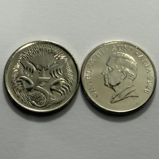 2026 5 Cent Coin - Uncirculated ex Premium Roll - comes in 2x2