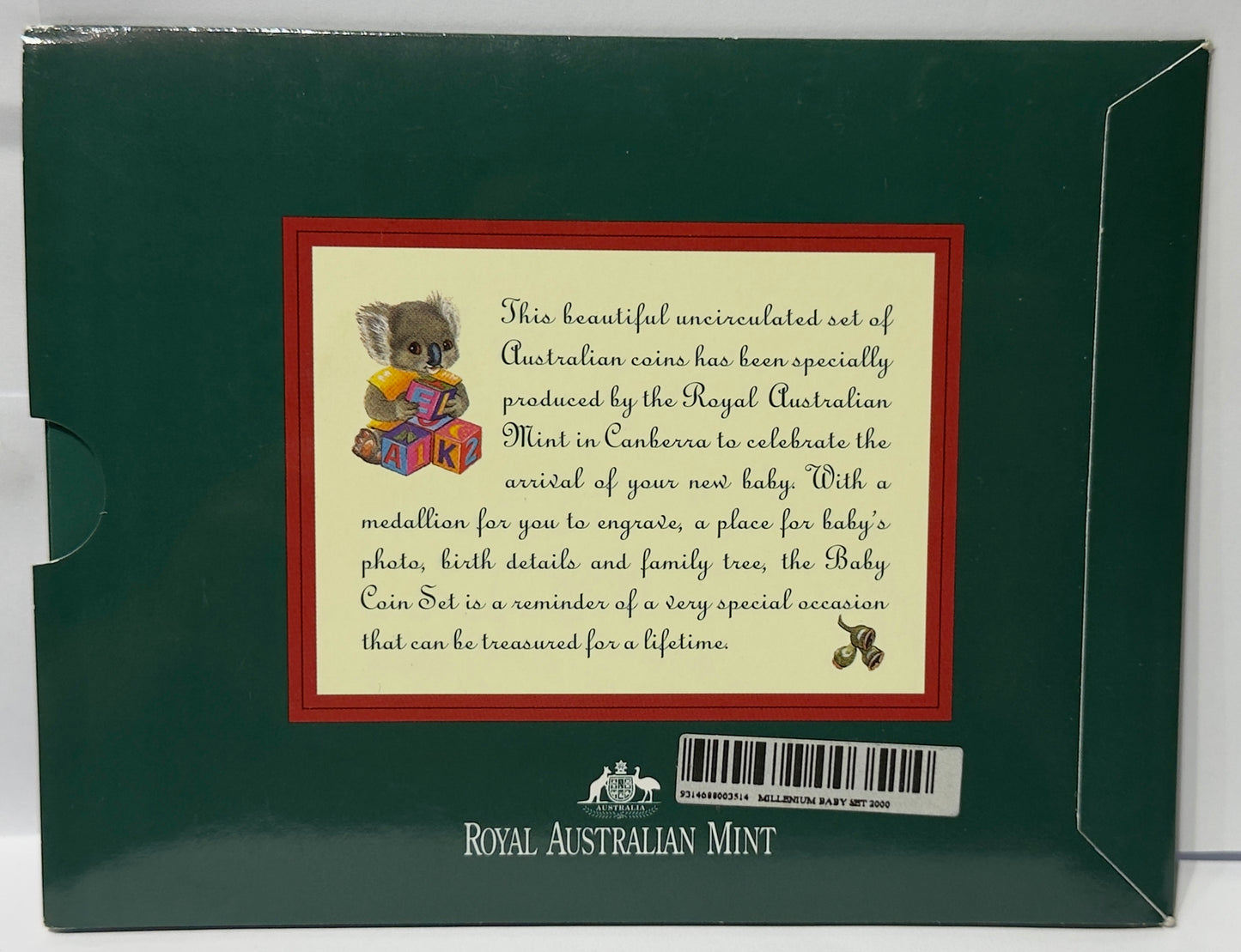 2000 Australia Baby Mint Set - Baby Token & 6 Coin Uncirculated Set