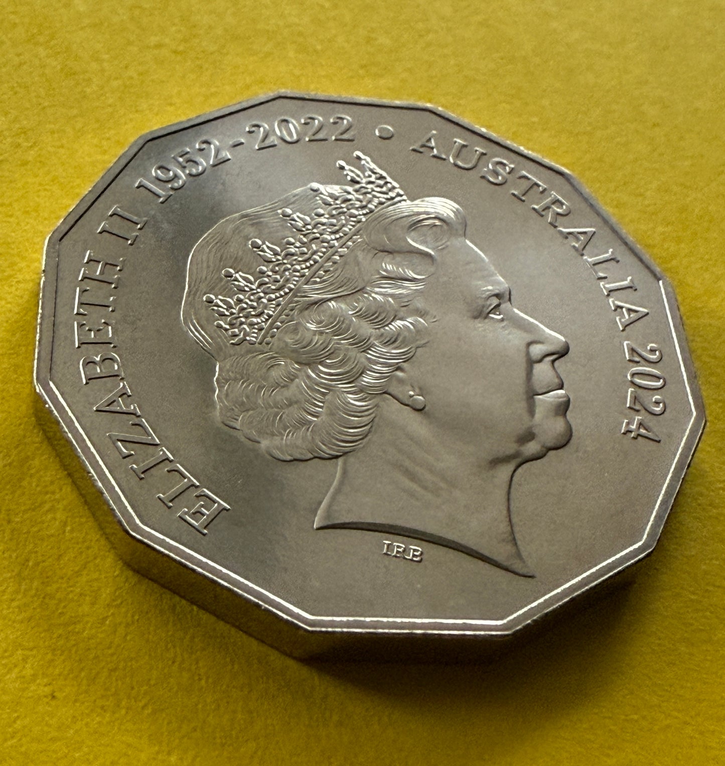 2024 50 Cent Coin - Uncirculated - Fifty Cent Queens Effigy 50c - in 2x2