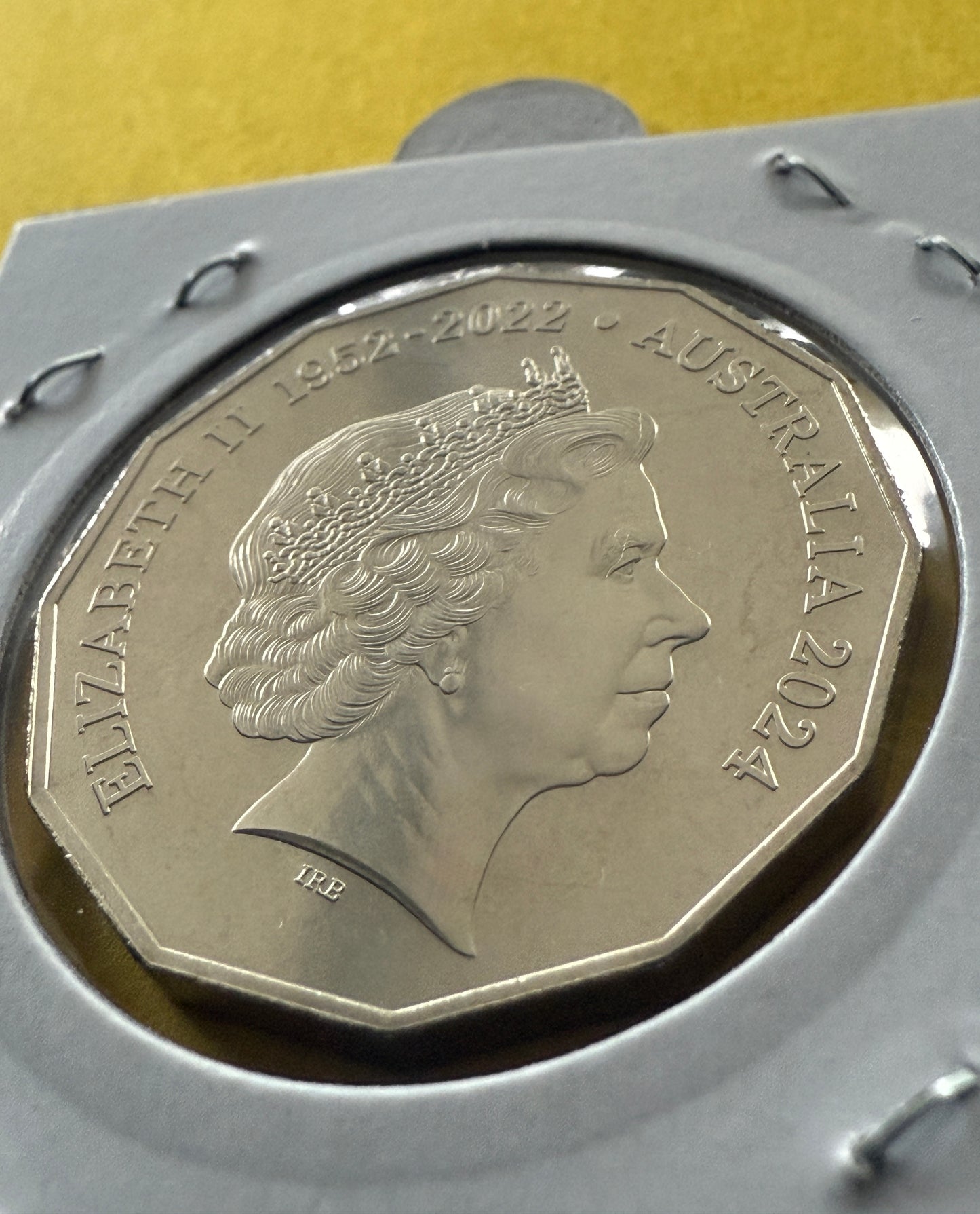 2024 50 Cent Coin - Uncirculated - Fifty Cent Queens Effigy 50c - in 2x2