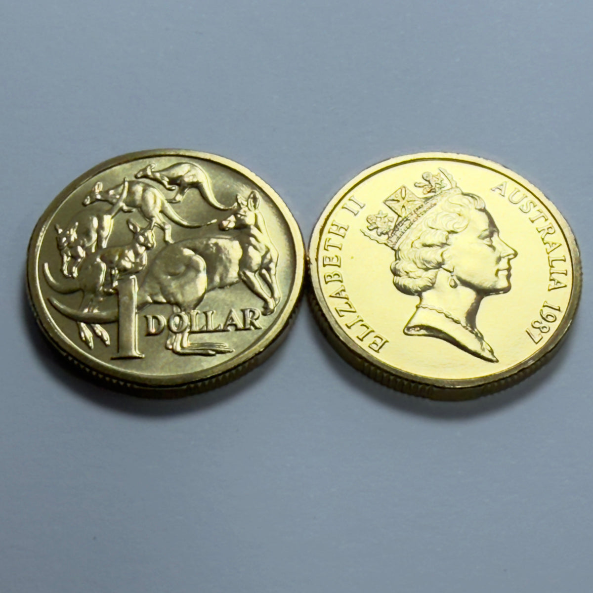 1987 $1 Coin - Uncirculated - Mint Set Only Coin - One Dollar MOR - in 2x2