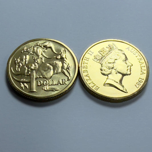 1987 $1 Coin - Uncirculated - Mint Set Only Coin - One Dollar MOR - in 2x2